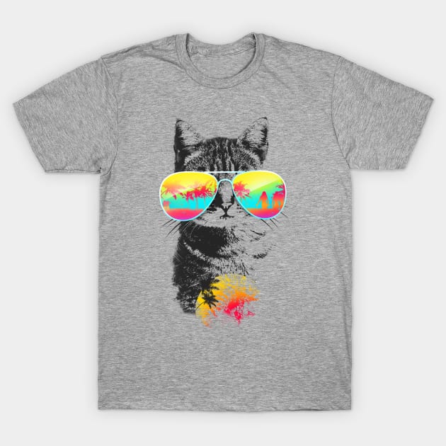 Cat Breeze T-Shirt by Artemple